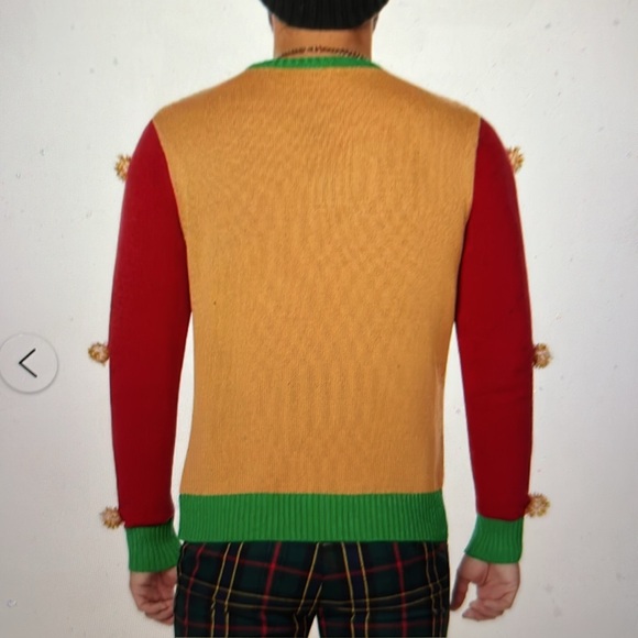 LIGHTS UP TALKS A Christmas Story Leg Lamp Ugly Christmas Sweater NWT - Picture 3 of 15